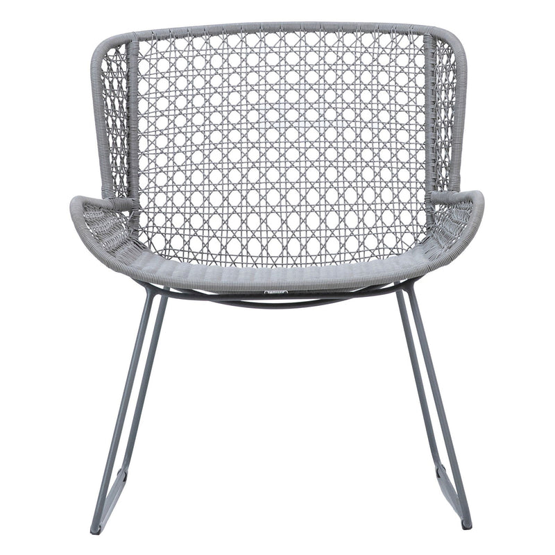 Korina - Outdoor Occasional Chair - Light Gray And Gray