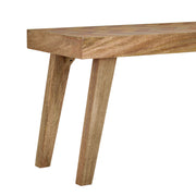 Artisan - Handcrafted Mango Wood Bench Rustic Boho Style - Natural - R&R Furniture Gallery (Fountain Valley, CA)