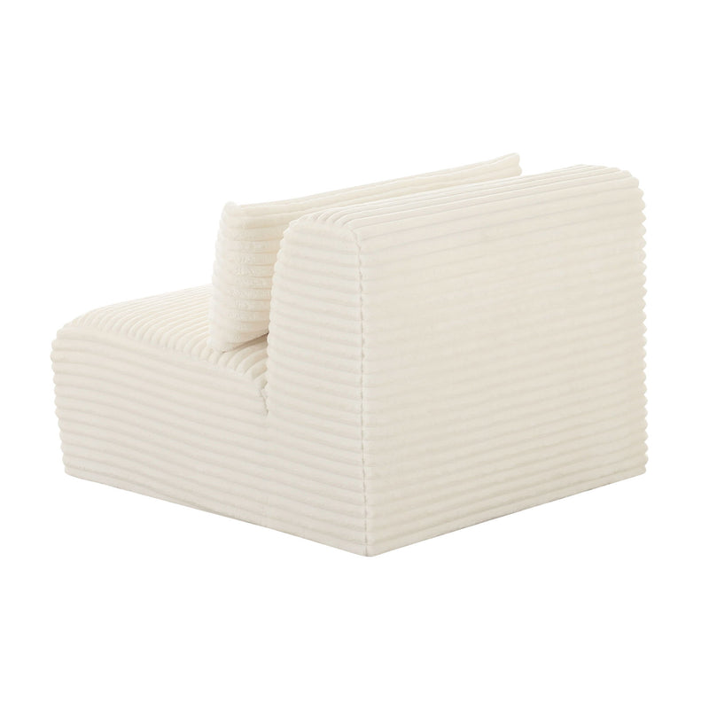 Tarra - Fluffy Oversized Corduroy Modular Armless Chair - R&R Furniture Gallery (Fountain Valley, CA)