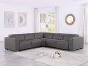 1208 - Leather Reclining Set (Sofa & Loveseat With Four Power Recliners) - R&R Furniture Gallery (Fountain Valley, CA)