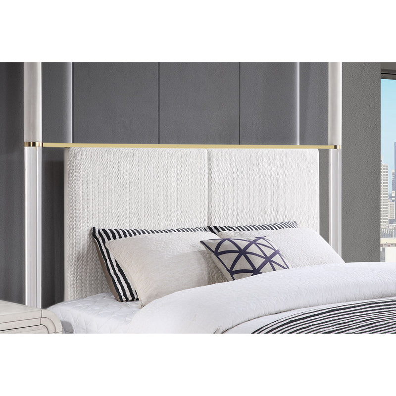 Malco - 4 Post Bed With Upholstered Headboard - R&R Furniture Gallery (Fountain Valley, CA)