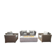 Outdoor Elegance Conversation Set With Fire Pit - R&R Furniture Gallery (Fountain Valley, CA)