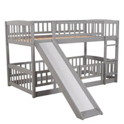 Low Bunk Bed With Slide, Fence And Ladder - R&R Furniture Gallery (Fountain Valley, CA)