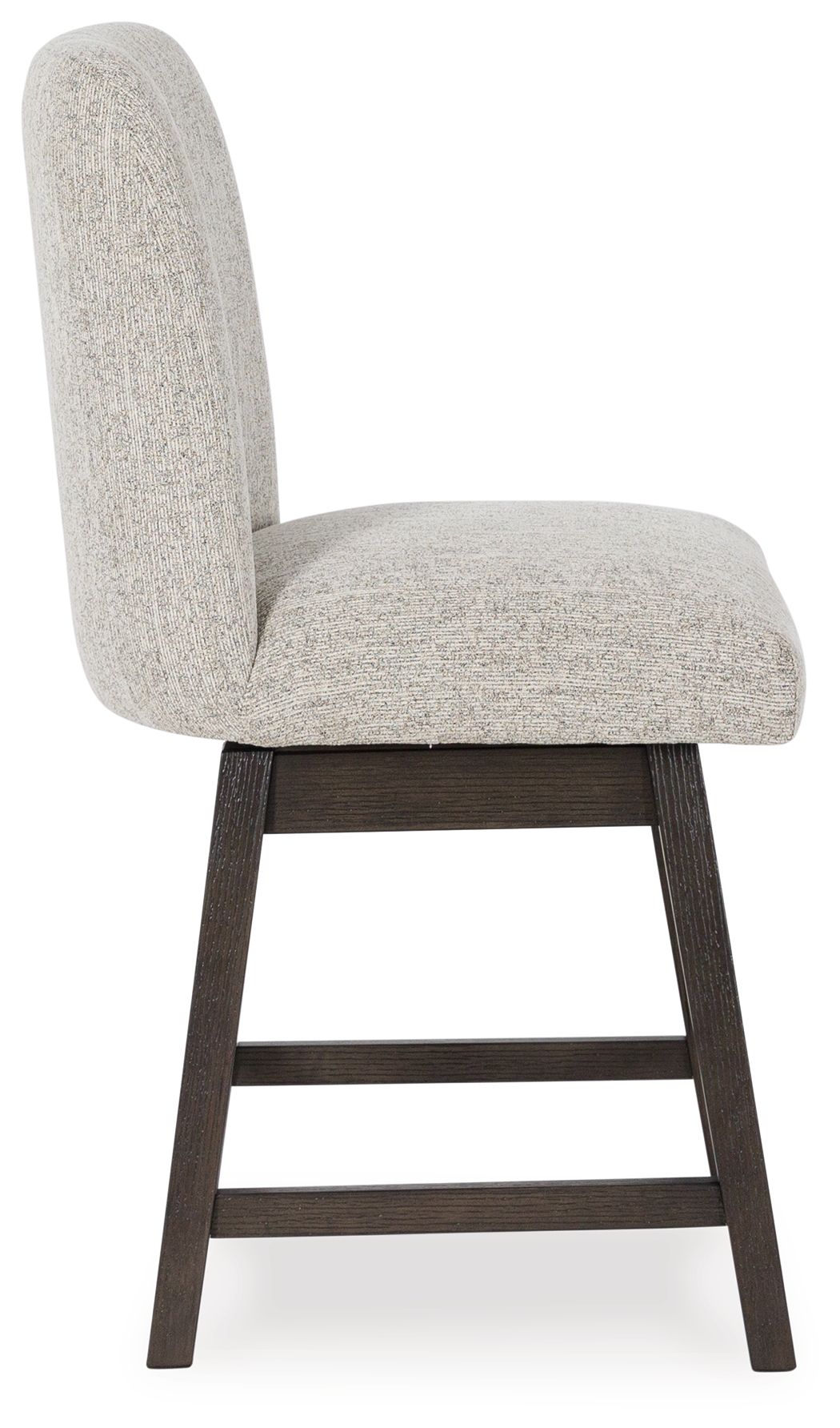 Burkhaus - Upholstered Swivel Barstool (Set of 2) - Beige / Dark Brown - R&R Furniture Gallery (Fountain Valley, CA)