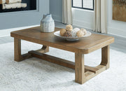 Cabalynn - Rectangular Cocktail Table - Light Brown - R&R Furniture Gallery (Fountain Valley, CA)
