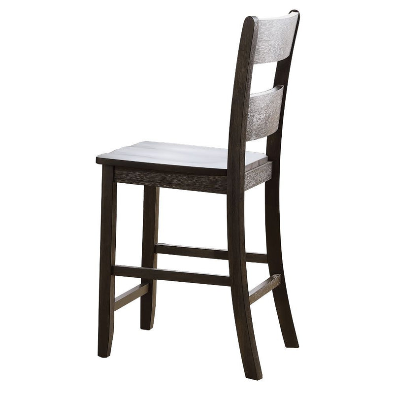 Haddie - Counter Height Chair (Set of 2) - Distressed Walnut - R&R Furniture Gallery (Fountain Valley, CA)