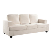 Modern Sofa, Comfortable 3 Seater Couch With Deep Seating, Loose Back Cushions, Wide Arms - R&R Furniture Gallery (Fountain Valley, CA)