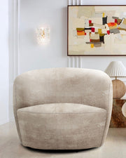 Carina - Swivel Barrel Chair - R&R Furniture Gallery (Fountain Valley, CA)