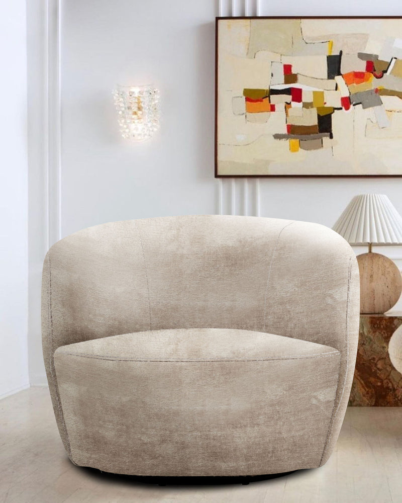 Carina - Swivel Barrel Chair - R&R Furniture Gallery (Fountain Valley, CA)
