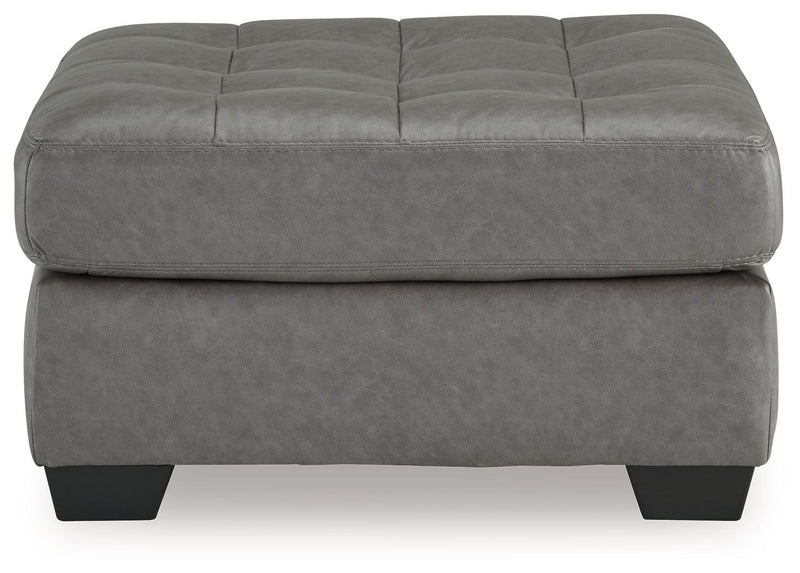 Clairette Court - Oversized Accent Ottoman - Alloy - R&R Furniture Gallery (Fountain Valley, CA)