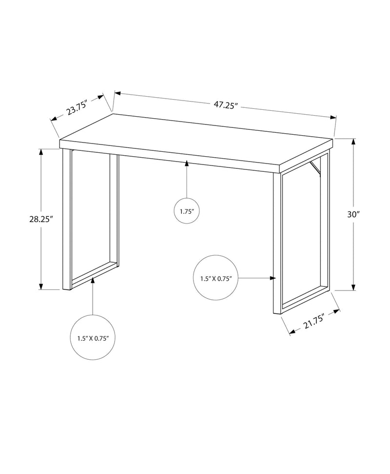 Computer Desk For Home Office, Laptop, Modern Convenient Design - R&R Furniture Gallery (Fountain Valley, CA)
