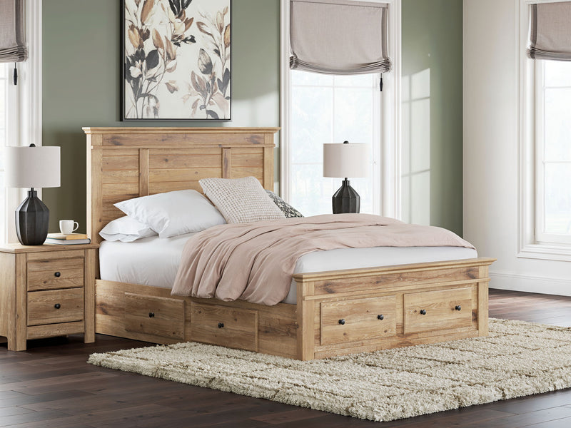 Makidern - Panel Storage Bed With Under Bed Storage Unit And Storage Footboard - R&R Furniture Gallery (Fountain Valley, CA)