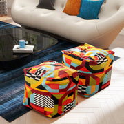 Pouf Luxury Oversized Bean Bag Cube Ottoman - R&R Furniture Gallery (Fountain Valley, CA)