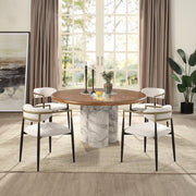 Harvey - Round Dining Table - Brown - R&R Furniture Gallery (Fountain Valley, CA)