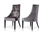 Charlotte - Grey Velour Dining Chair (Set of 2) — view 5