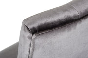 Charlotte - Grey Velour Dining Chair (Set of 2) — view 2