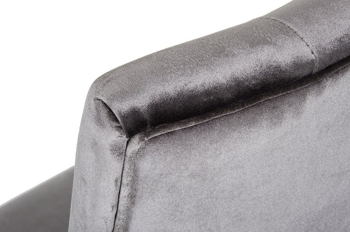 Charlotte - Grey Velour Dining Chair (Set of 2) — view 2