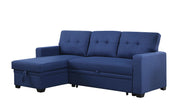Upholstered Pull Out Sectional Sofa With Chaise - R&R Furniture Gallery (Fountain Valley, CA)