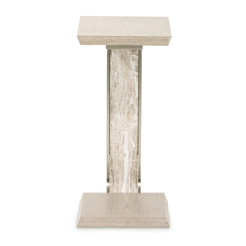 Lotus Bay - C-Shaped Accent Table - Sand - R&R Furniture Gallery (Fountain Valley, CA)
