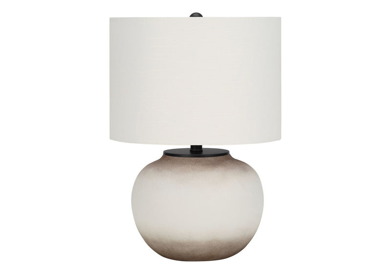 Modern Lighting, Table Lamp, Ceramic - Cream - R&R Furniture Gallery (Fountain Valley, CA)
