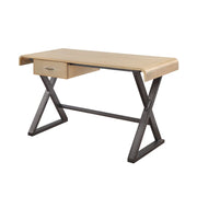 Danton - Executive Writing Desk - Gold Aluminum - R&R Furniture Gallery (Fountain Valley, CA)