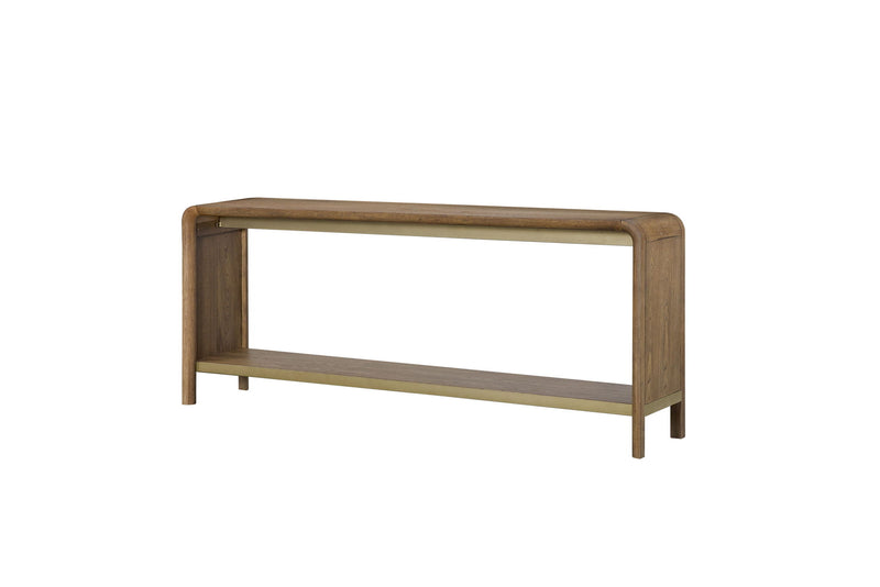 Waterfall - Console Table - Light Brown - R&R Furniture Gallery (Fountain Valley, CA)