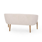 Mid Century Modern Loveseat With Channel Stitched Backrest - R&R Furniture Gallery (Fountain Valley, CA)
