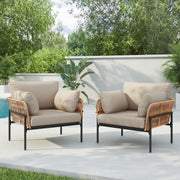 Rope Lounge Chair With Cushions For Modern Spaces - R&R Furniture Gallery (Fountain Valley, CA)