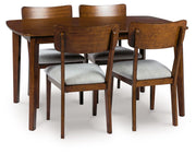 Tameride - Dining Room Table Set (Set of 5) - Brown - R&R Furniture Gallery (Fountain Valley, CA)
