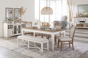 Americana Modern Dining - Upholstered Bench - Cotton - R&R Furniture Gallery (Fountain Valley, CA)