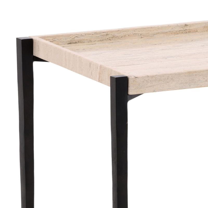 Rice - End Table - Natural And Black