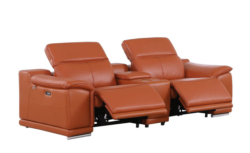 9762 - 7-Piece Modular Power Reclining Sofa, Loveseat And Chair Set With 6 Power Recliners In
