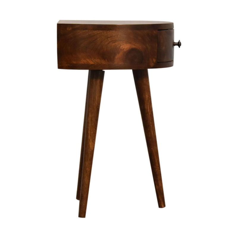 Semi Circle Nightstand - Chestnut - R&R Furniture Gallery (Fountain Valley, CA)