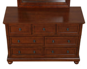Glory Furniture Meade dresser with multiple drawers, wooden finish, and sleek modern design for bedroom storage.