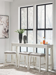 Robbinsdale - Rectangular Dining Room Counter Table Set (Set of 4) - Antique White - R&R Furniture Gallery (Fountain Valley, CA)
