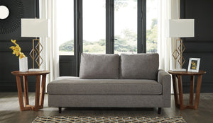 Lyman - RAF Corner Chaise - Graphite - R&R Furniture Gallery (Fountain Valley, CA)