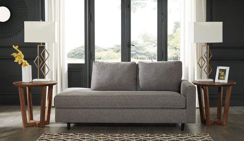 Lyman - RAF Corner Chaise - Graphite - R&R Furniture Gallery (Fountain Valley, CA)