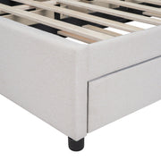Upholstered Platform Bed With Drawers, Classic Headboard Design - R&R Furniture Gallery (Fountain Valley, CA)