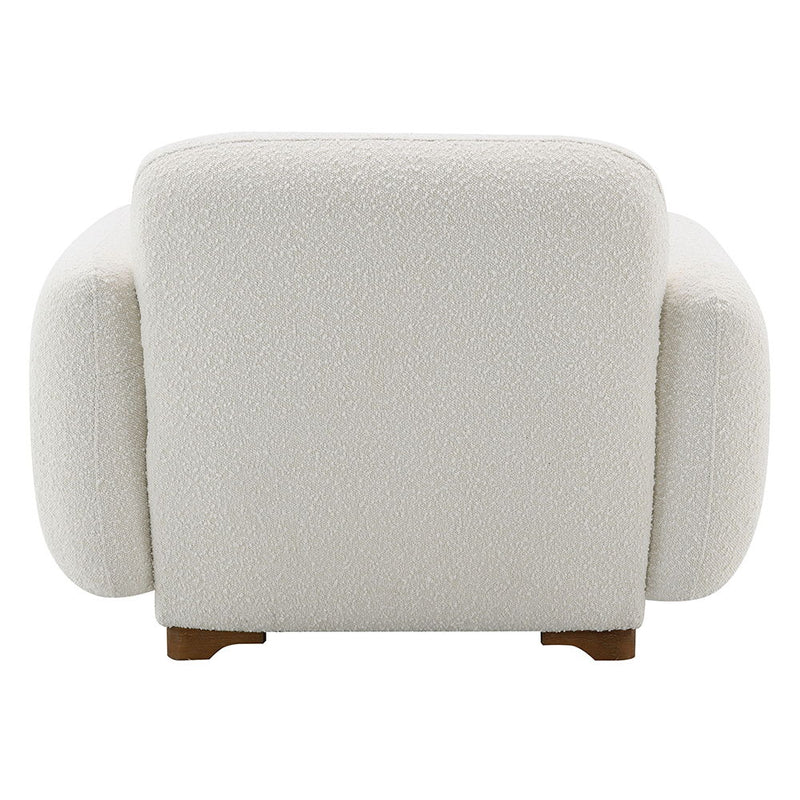 Darius - Chair With Pillow - Beige Boucle - R&R Furniture Gallery (Fountain Valley, CA)