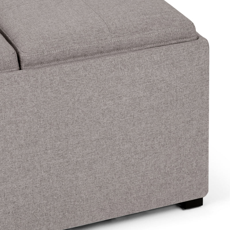 Avalon - Square Coffee Table, Storage Ottoman - R&R Furniture Gallery (Fountain Valley, CA)