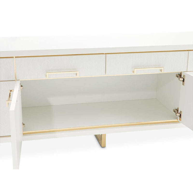 Palm Gate - Media Cabinet - Cloud White - R&R Furniture Gallery (Fountain Valley, CA)