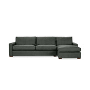 Classic Home Coburn stationary chaise sofa with plush cushions and elegant design, perfect for modern living rooms.
