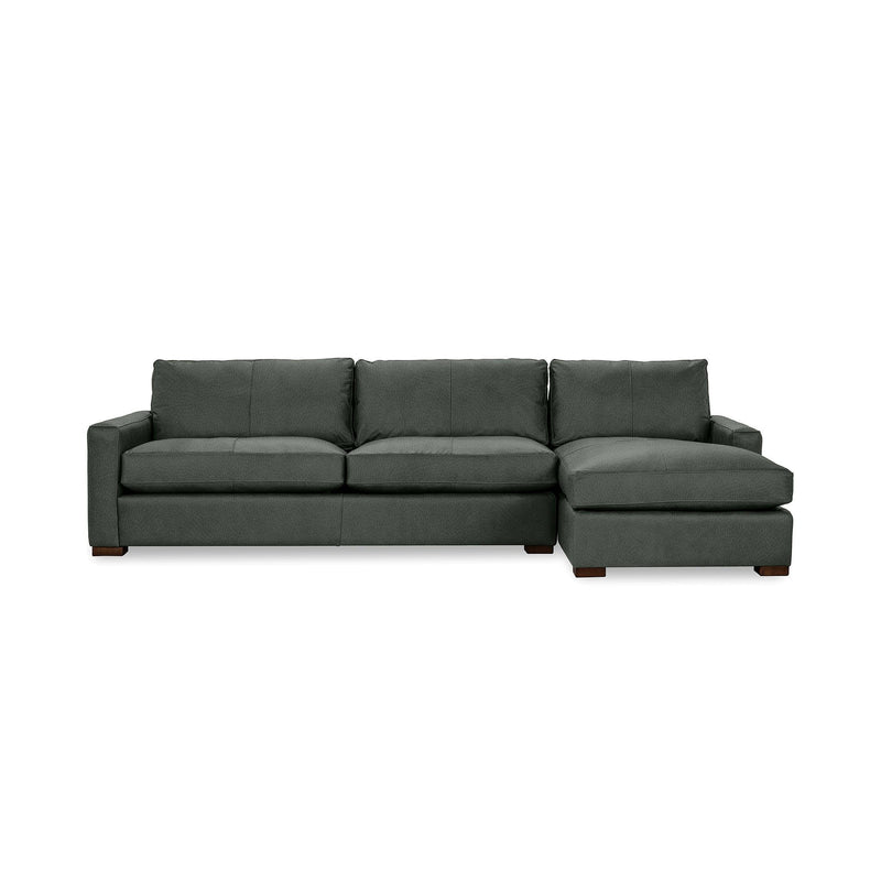 Classic Home Coburn stationary chaise sofa with plush cushions and elegant design, perfect for modern living rooms.