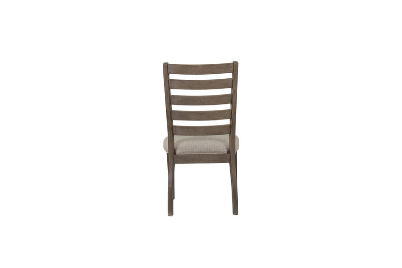 Side Dining Chair With Ladder Back (Set of 2) - Gray - R&R Furniture Gallery (Fountain Valley, CA)