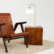 Haven - Clear Table Lamp, Button Control - Gold / White / White Marble - R&R Furniture Gallery (Fountain Valley, CA)
