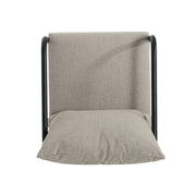 Leora - Modern Minimalist Round Tube Sofa Chair With Cushions - Beige / Black - R&R Furniture Gallery (Fountain Valley, CA)