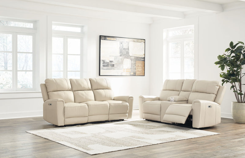 Signature Design by Ashley Dahlmoore living room set with reclining sofas and loveseats, featuring plush cushions and modern design