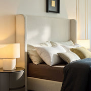 Harper - Tall Headboard Upholstered Bed With Elegant Simplicity - R&R Furniture Gallery (Fountain Valley, CA)