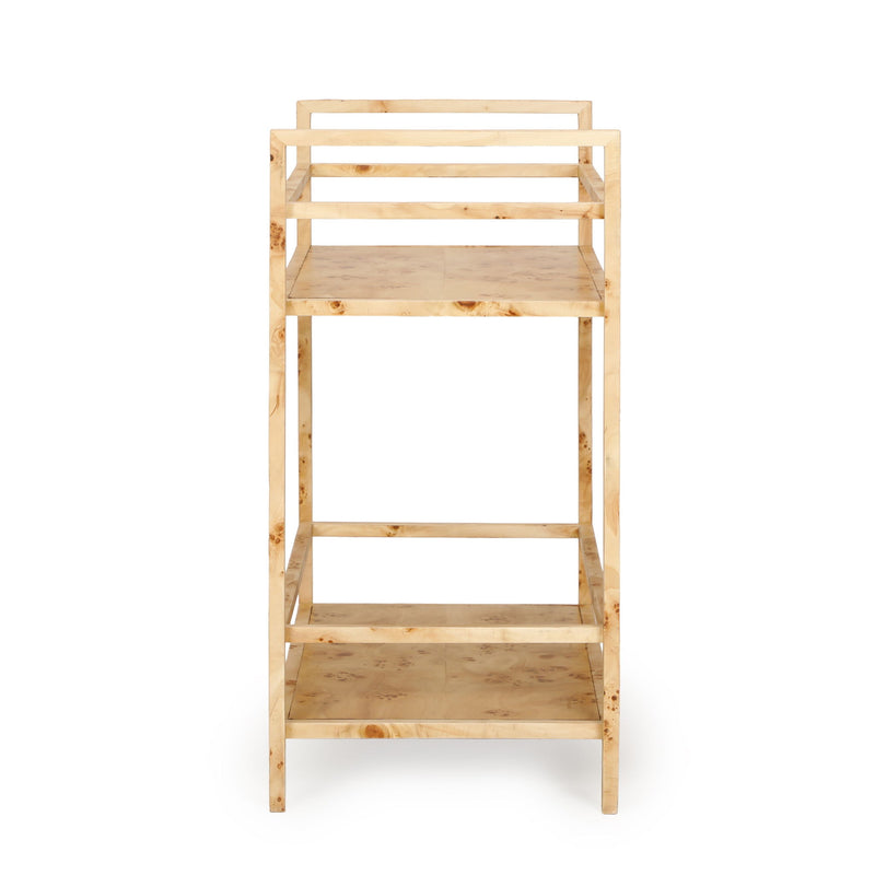 Destin - Burl Designer Bar Cart - Natural - R&R Furniture Gallery (Fountain Valley, CA)