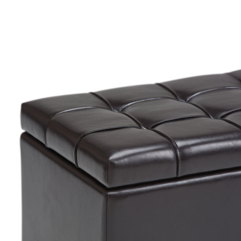 Sienna - Upholstered Storage Ottoman Bench - R&R Furniture Gallery (Fountain Valley, CA)